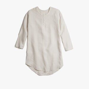 Parachute Linen Sleep Shirt, Bone, L, NWT